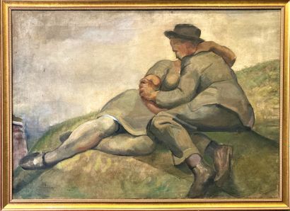 null France LEPLAT (1895-1953)

Couple sur le rocher

Huile sur toile

65,5 x 92...