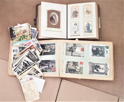 null Album de photographies anciennes, cartes postales et divers