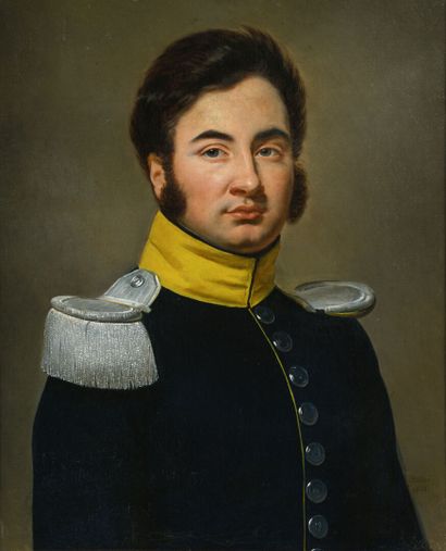 null Ecole FRANCAISE du début XIXème siècle

Portrait de militaire

Huile sur toile...