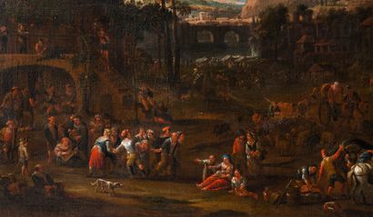 null Jan Peter I VAN BREDAEL (Anvers 1654 - 1745)

Les réjouissances villageoises

Paire...