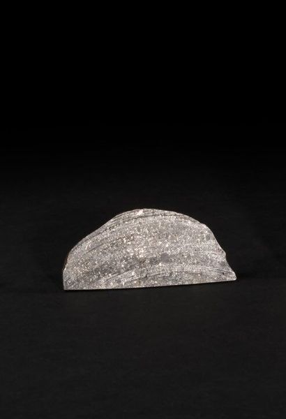 null Tranche de météorite « Sahara 97210 » de type « L/LL3.2 » présentant une grande...
