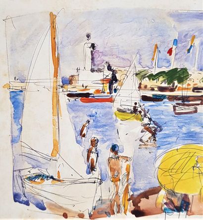 null Pierre PRUVOST (1921-2008)

4 études

"La Salis, vue de plage Antibes", encre...