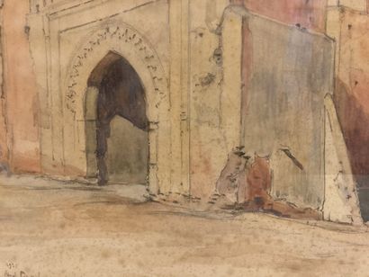 null René PINARD (1883-1938)

Porte entrée de Marrakech 1931

Crayon et aquarelle...