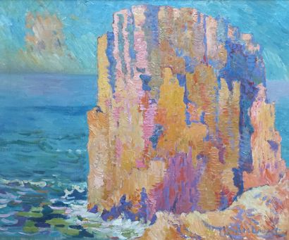 null A.M. LAUZET (c.1865-1898) ?

Les roches rouges en bord de mer

Huile sur toile

Signée...