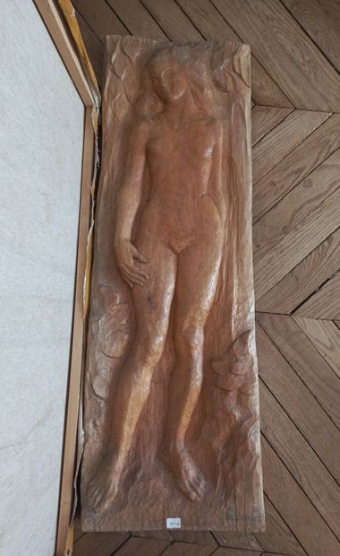 null Bernard DRUET (1935-2012)

Bas-relief en bois figurant une femme nue, signé...