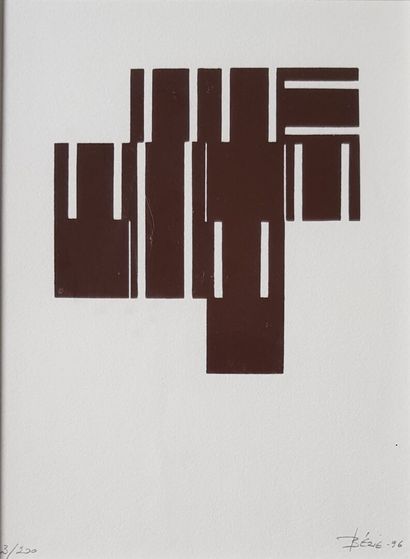 null BEZIE (1934)

Composition géométrique

Estampe numérotée 3/200, signée et datée...