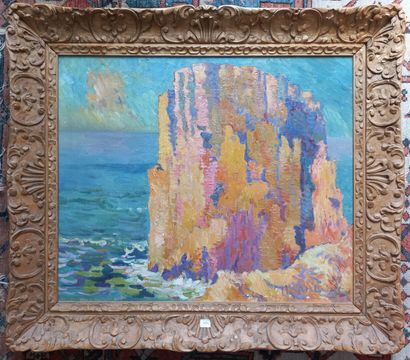 null A.M. LAUZET (c.1865-1898) ?

Les roches rouges en bord de mer

Huile sur toile

Signée...