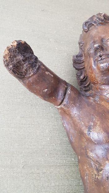 null Ange en bois sculpté (accidents et manques)

XVIIIème siècle 

Haut. 70 cm
