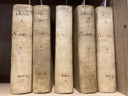 5 volumes des oeuvres de Pierre Corneille...
