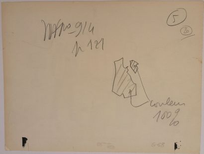 null Gustave ERLICH (1911-1997) dit GUS
RAGOTS
Encre noire signée en bas à droite...