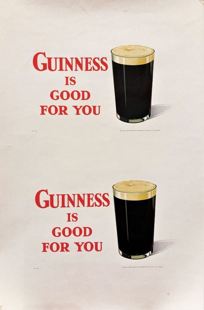 null "Guinness is Good for You"
Affiche imprimée par Sanders Phillips and Co, Londres
45,5...