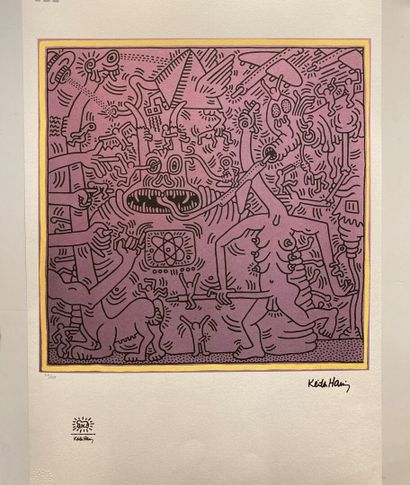 null After Keith HARING (1958-1990)
Free composition
Numbered print 57/150
Edition...