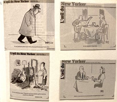 null Album de dessins de presses humoristiques découpés dans des journaux