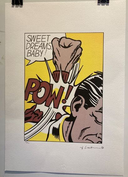 null Roy LICHTENSTEIN (1923-1997), after
Sweet Dreams Baby
Printed in nuptial colors...