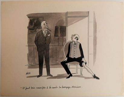 null Gustave ERLICH (1911-1997) dit GUS
LE MUGUET
Encre noire signée en bas à droite...