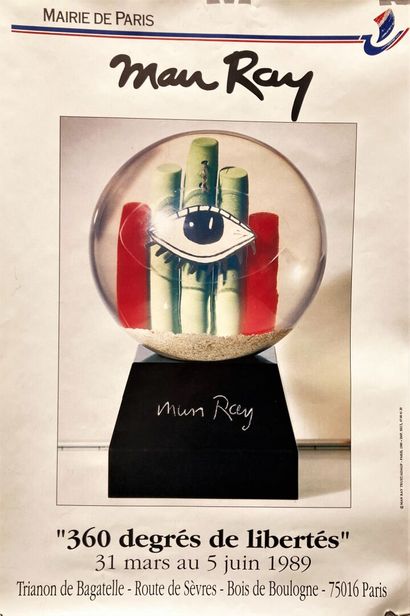 null MAN RAY (1890-1976), after
"360 degrees of Freedom".
Poster of the exhibition...