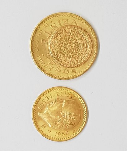 null 1 pièce de 20 pesos, 1959

1 pièce de 10 pesos, 1959, étoile, M