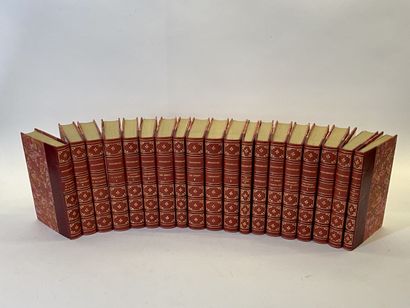 null Dostoyevsky. NRF, Paris. 19 volumes in-8.

Binding, half garnet morocco.

10...