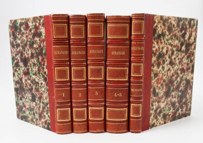 null Lot of books including:

BÉRANGER (Pierre Jean de). Chansons... preceded by...