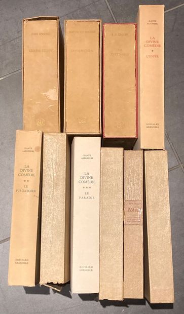null A case of books the divine comedy, paperbacks, the citadel and various