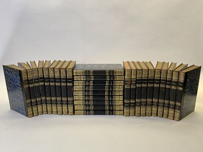 null Jules Michelet. Ensemble de 28 volumes comprenant: 

- Jules Michelet. Histoire...