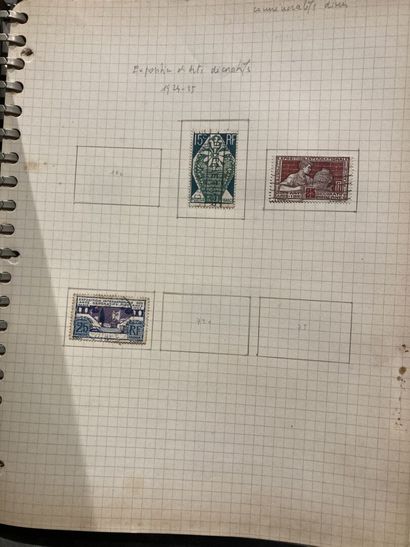 null Two binders part of a stamp collection