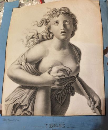 null Ecole du XIXème siècle

« Femme à l'antique »

Fusain sur papier