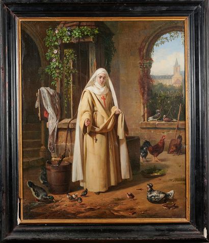 null Pierre DUVAL-LECAMUS (1790-1854)

Soeur trinitaire au couvent de Port Royal

Huile...
