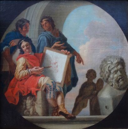 null Ecole ITALIENNE du XVIIIème siècle

Allégorie des arts

Huile sur toile contrecollée...