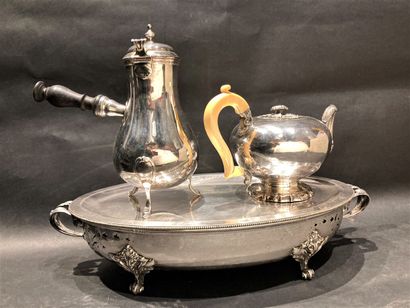 null A silver chocolate and tea pot ( 925/°°°° )
gross weight: 1472 gr
We join there:
A...