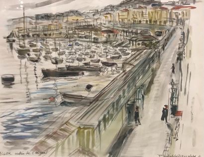 null Lot of two drawings :
Philippe DAUCHEZ (1900-1984)

Algiers, the White

Ink...