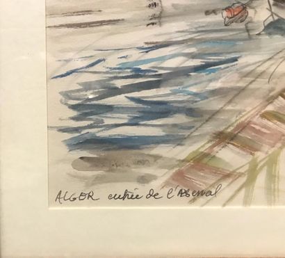 null Lot de deux dessins :
Philippe DAUCHEZ (1900-1984)

Alger, la Blanche

Encre...