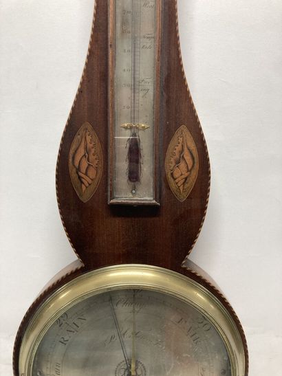 null Mahogany and mahogany veneer Bury barometer
English work, 19th century