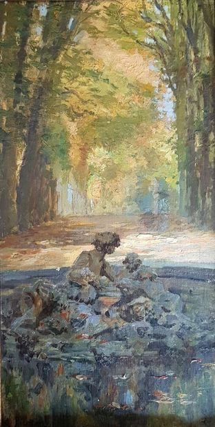 null Albert Léopold PIERSON (1864-1923)
Versailles : Bassin de Bacchus
Huile sur...