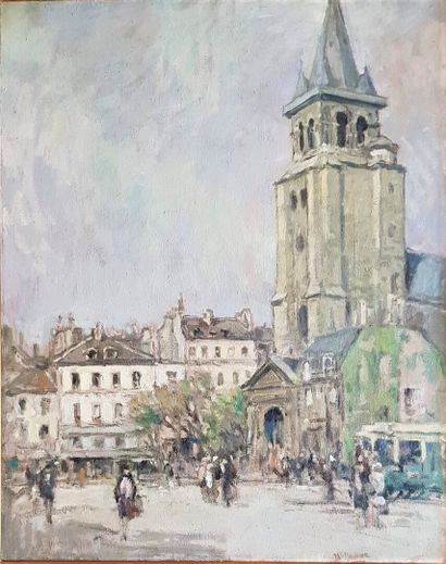 null Louis WUILLAUME (1874-1949)
Saint-Germain-des-Prés
Huile sur toile, signée en...