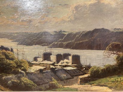 null Gustave LANNES (XIXème - XXème siècle)
Le fjord à la tombée du jour
Huile sur...
