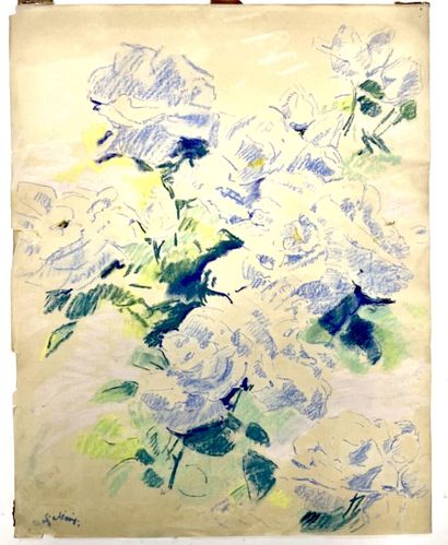 null Louis DEGALLAIX (act.c.1870-1925)
Bouquet Pastel. Signé en bas à gauche.
55...