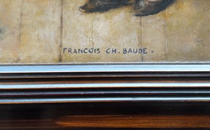 null François Charles BAUDE (1880-1953)
Les pommes
Huile sur panneau signée en bas...