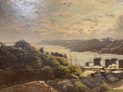 null Gustave LANNES (XIXème - XXème siècle)
Le fjord à la tombée du jour
Huile sur...