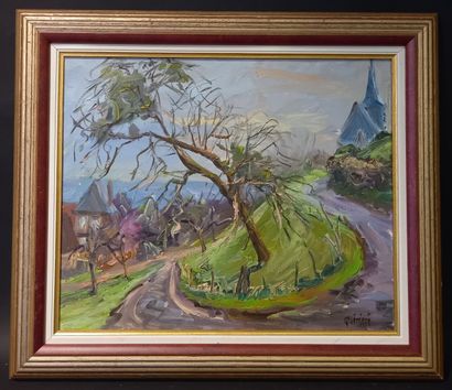 null Jean QUÉMÉRÉ (1942)
Village du pays de Bray
Huile sur toile signée en bas à...