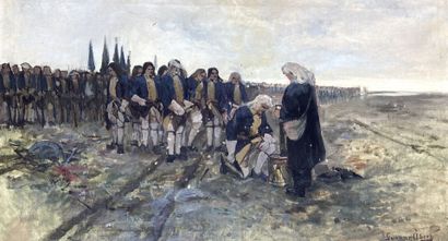null Axel Gunnard ABERG (Uddevalla 1869 - 1894)
Régiment sur un champ de bataille
Signé...