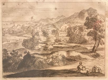 null SALE at 11am 
CARACHE, after
Landscapes
Pair of engravings (illustration plates)
28,8...