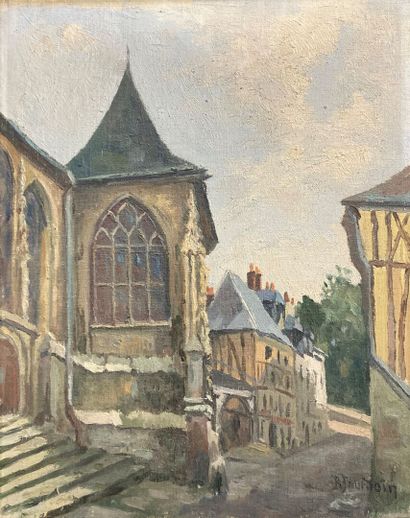 null Bernard JOURDAIN (XXème siècle)
Rue des Matelas Rouen
Vue d'une église Rouen
Paire...