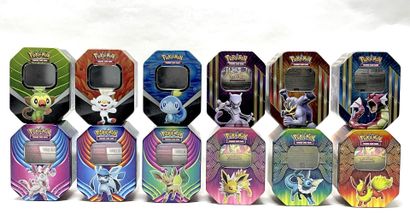 null POKEMON (2014-2020)
Lot de 21 boites en fer représentant divers Pokémons tels...