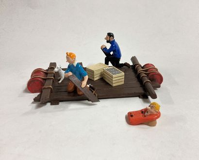 null PIXI - TINTIN 
Coke en stoke, Tintin Radeau, figurines en métal dans leur boîte...
