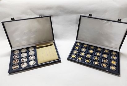 null Ensemble de collections de pièces et médailles thématiques diverses (Euro, Grandes...