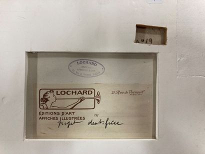 null Félix LOCHARD (1874-1951)
Projet publicitaire
Gouache, étiquette au dos
29 x...