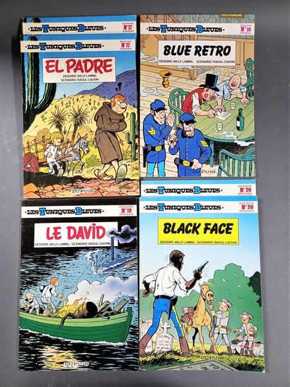 null LES TUNIQUES BLEUES 
Lot de diverses éditions de la série de bandes dessinées...