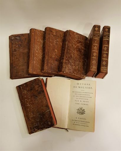 null MOLIERE Oeuvres
8 volumes étidtion 1786
(accidents)