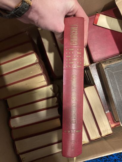 null Box of books, bindings XVIIIth - XIXth century